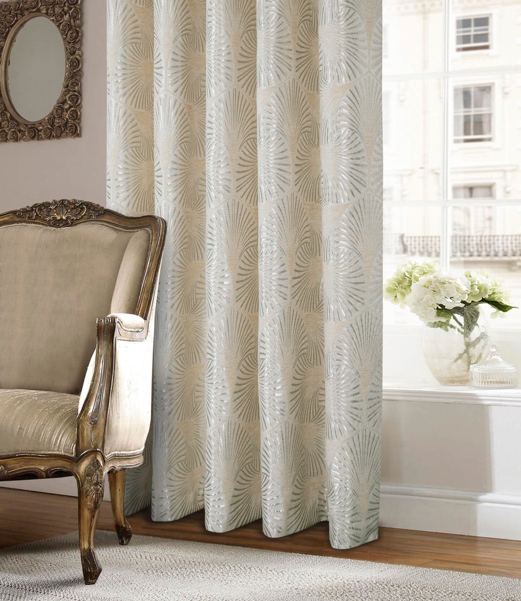 We love our metallic Chrissy 😍ow.ly/keNT50R3Zu2

#design #of #the #month #chrissy #blue #natural #grey #lined #jacquard #eyelet #curtains #window #dressing #wow #love #themillshopnottingham #now #in #stock #homedecor #homestyling #homestyle #homeinspo #loveyourhome