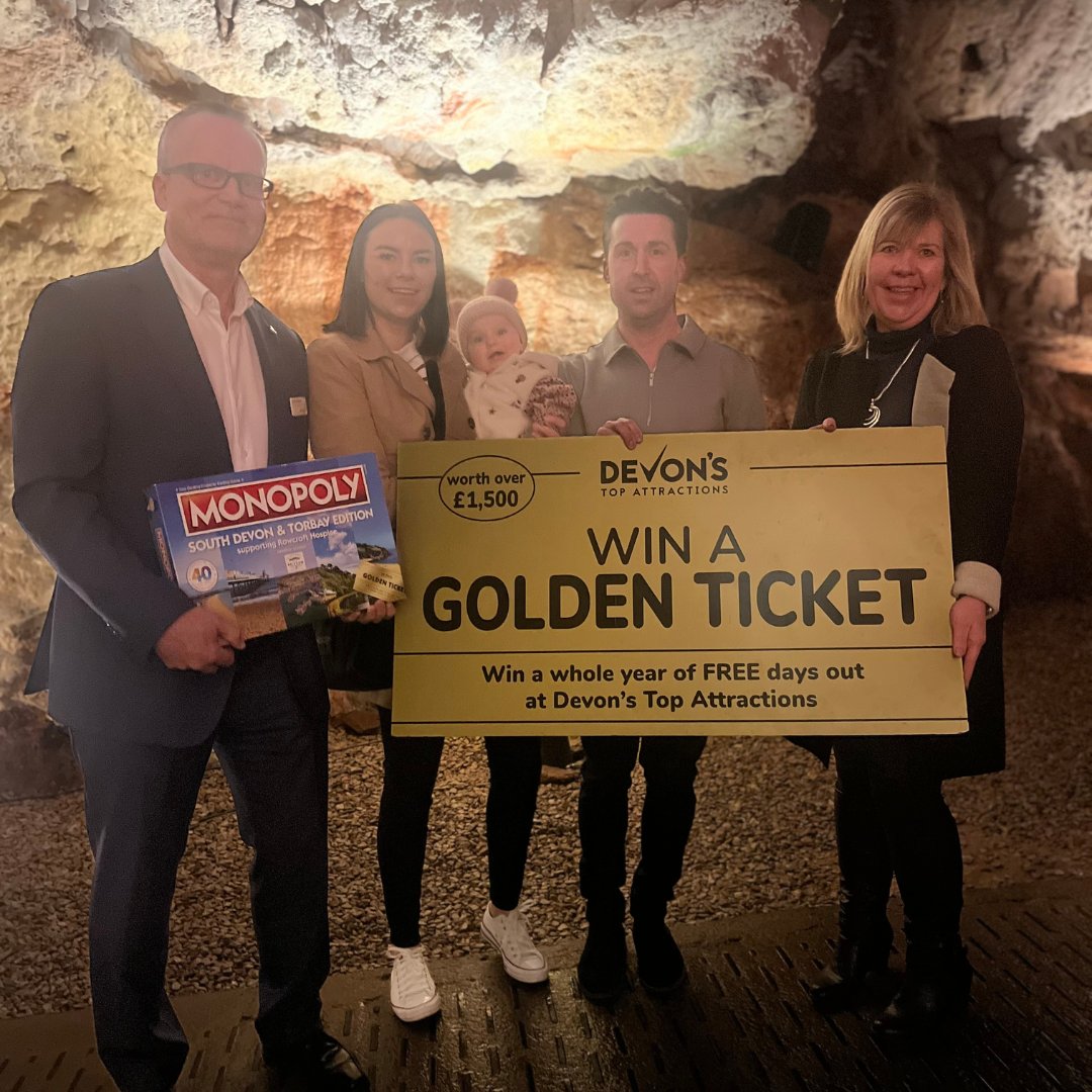 Hannah, Jay and Nia Essam are the lucky golden ticket winners from our Rowcroft South Devon & Torbay Monopoly! 🎫 They've won a year of free entry to over 30 fantastic South Devon attractions thanks to @devonstopattractions There’s still one golden ticket to be found!