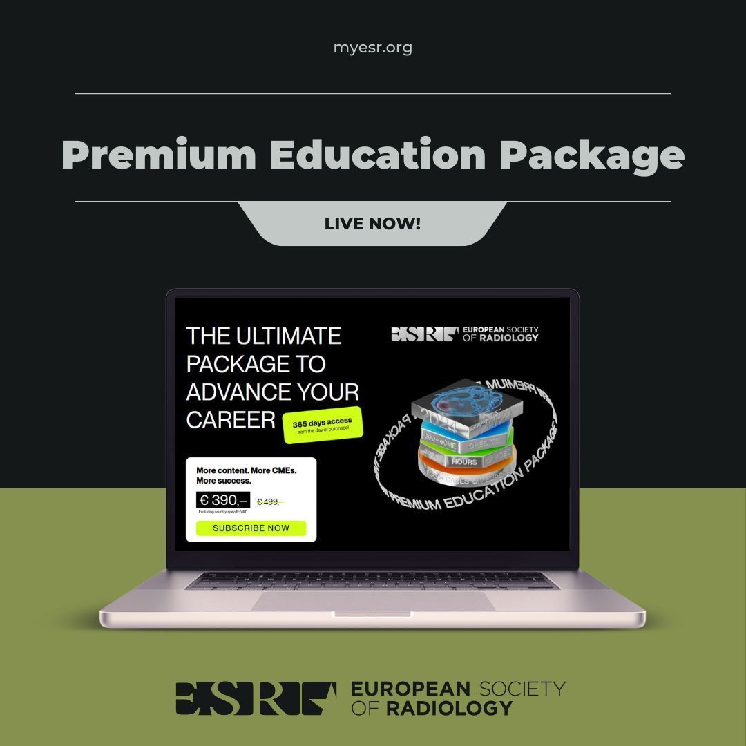 Unlock exclusive access to 600+ courses, +3,000 hours of video content and 9,300+ case reports with the ESR #PremiumEducationPackage now available 365 days after purchase, no matter when you subscribe! Click here and stay at the forefront of radiology 🎓✨ buff.ly/4aEtZGo