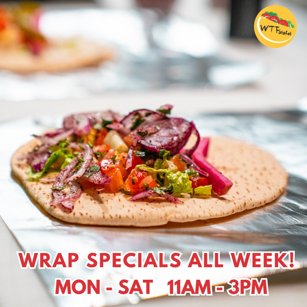 Stop by any time this week to enjoy a wrap from your choosing! We've got you covered with shwarma, falafel, gryo, and sausage!

📍12220 Pigeon Pass Rd. Moreno Valley

#LunchSpecial #Falafel #Wtfalafel #ItalianSausage #Chicken #Beef #Shwarma #LunchTime #HealthyLunch #MorenoVal ...