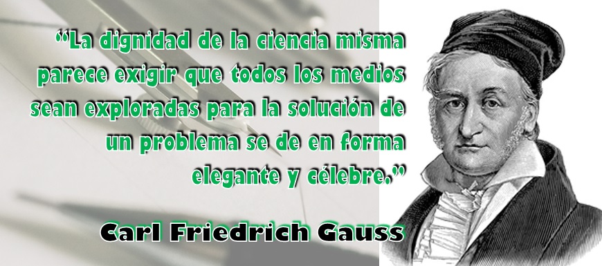 #FraseDelDía Del gran matemático y físico Carl Friedrich Gauss: 'La dignidad de la ciencia misma parece exigir que todos los medios sean exploradas para la solución de un problema [...]' Conmemorando su nacimiento. #30abril #FelizMartes #CarlFriedrichGauss #GrandesMatemáticos