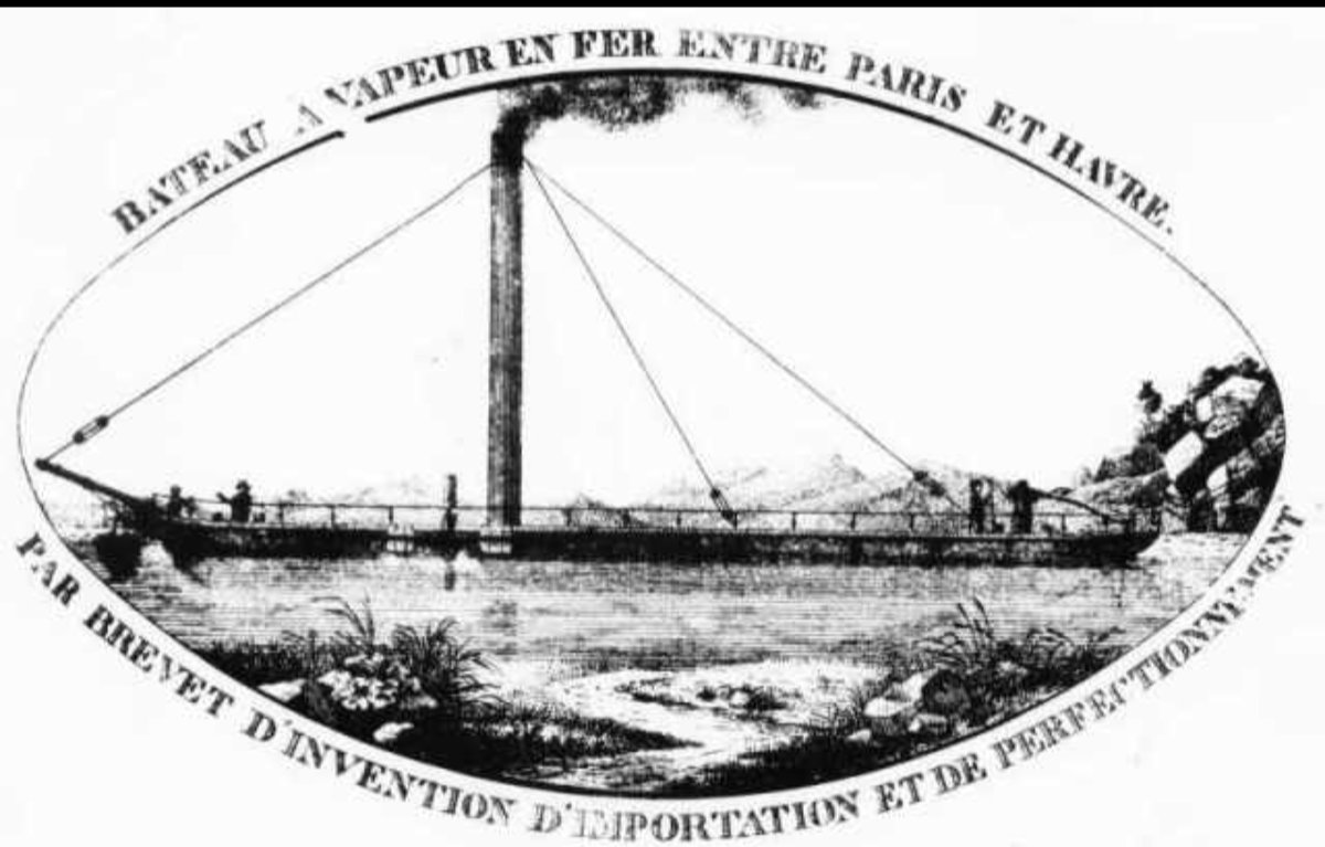 OTD 30April1822 Launch of Aaron Manby #Rotherhithe First iron steamship to go to sea,she was built at the Horseley Ironworks,Staffs ,deconstructed & transported by canal to the Thames Assembled Grand Surrey Canal Dock possibly with the involvement of shipbuilder William Evans