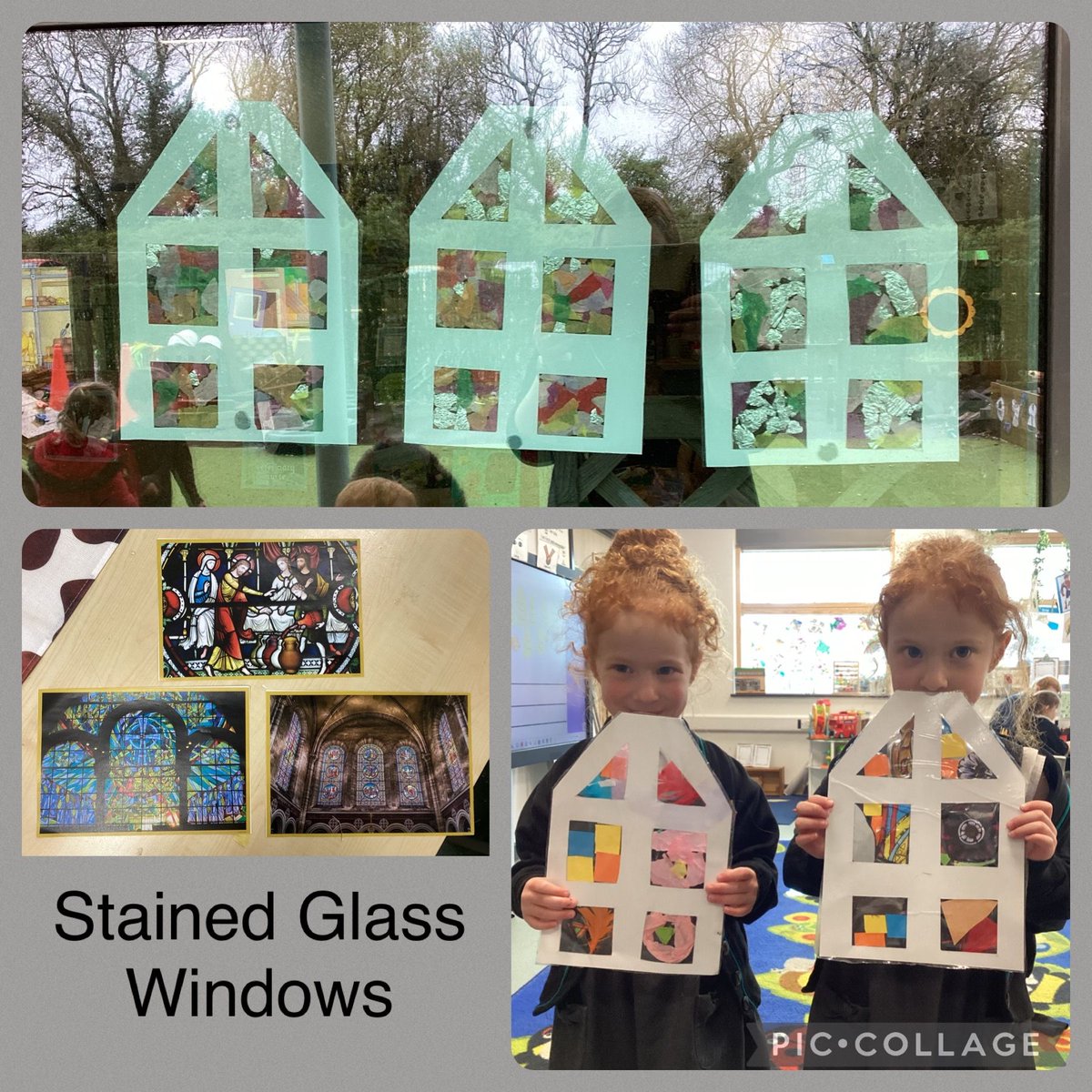 In Reception this term we are learning about special places and how churches are important to Christians. We have explored features of churches and used our collage skills to create stained glass windows. #ourcurriculumignites #letyourlightshine