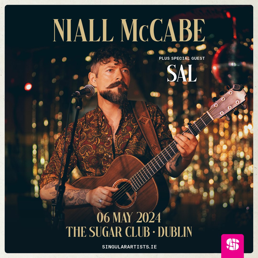 SPECIAL GUEST ADDED @salmusic_ie will be joining #NiallMcCabe for his headline show next week @sugarclubdublin || 6th May FINAL TIX ⬇️ singularartists.ie/show/niall-mcc…