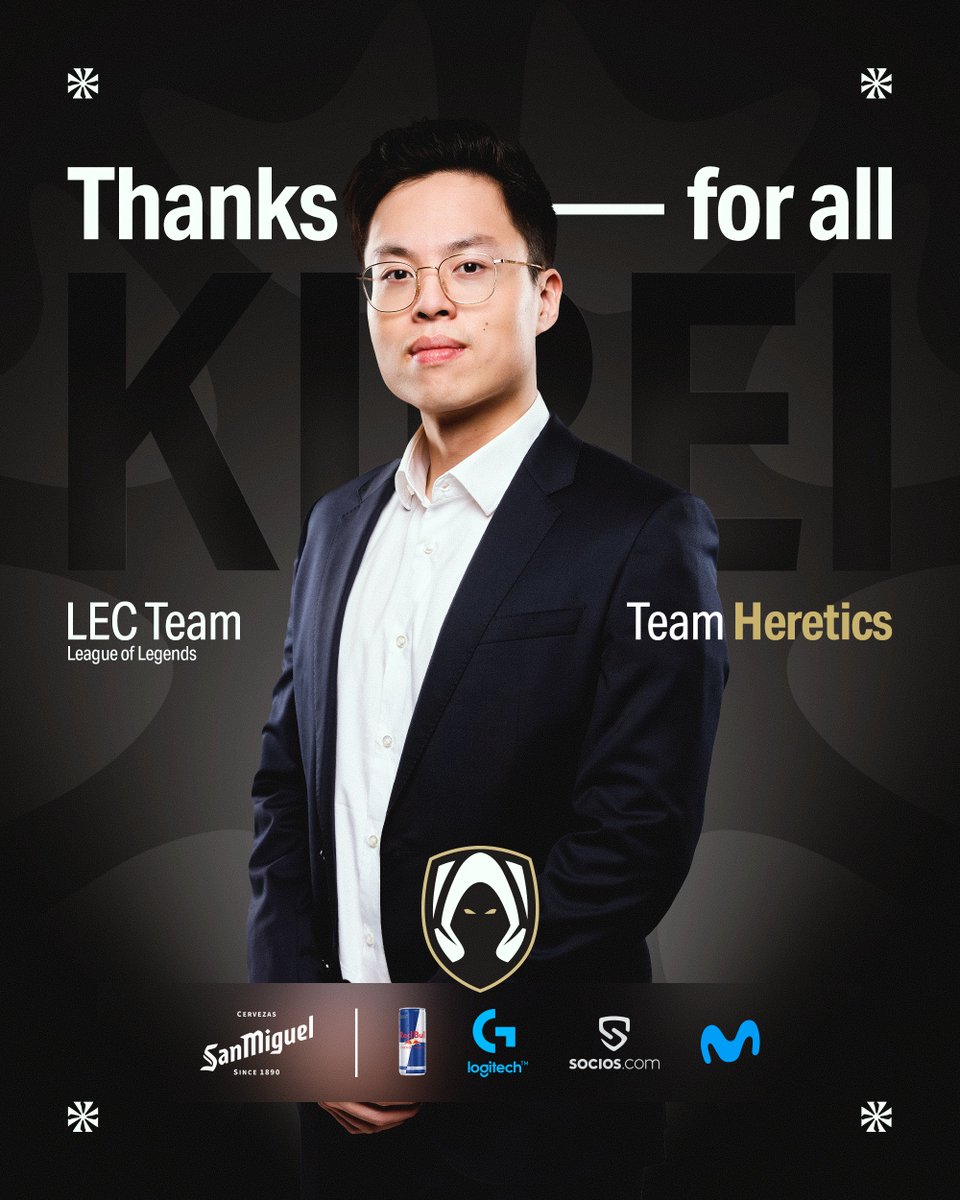 Following the recent news from Peter Dun we have decided to make changes on our LEC coaching staff.

Best of luck in the future, Kirei.

#VamosHeretics