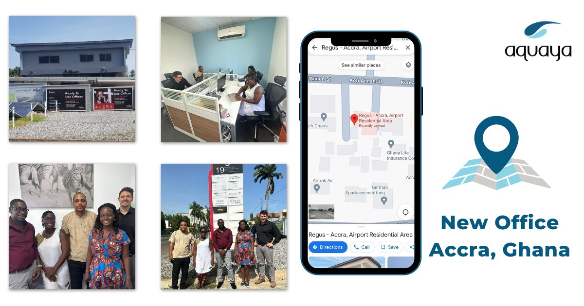 🇬🇭 New space, new opportunities! We're excited to announce our move to a new office at @RegusGlobal Co-working space in Accra! #GhanaOffice #WASH #Research #NewOffice