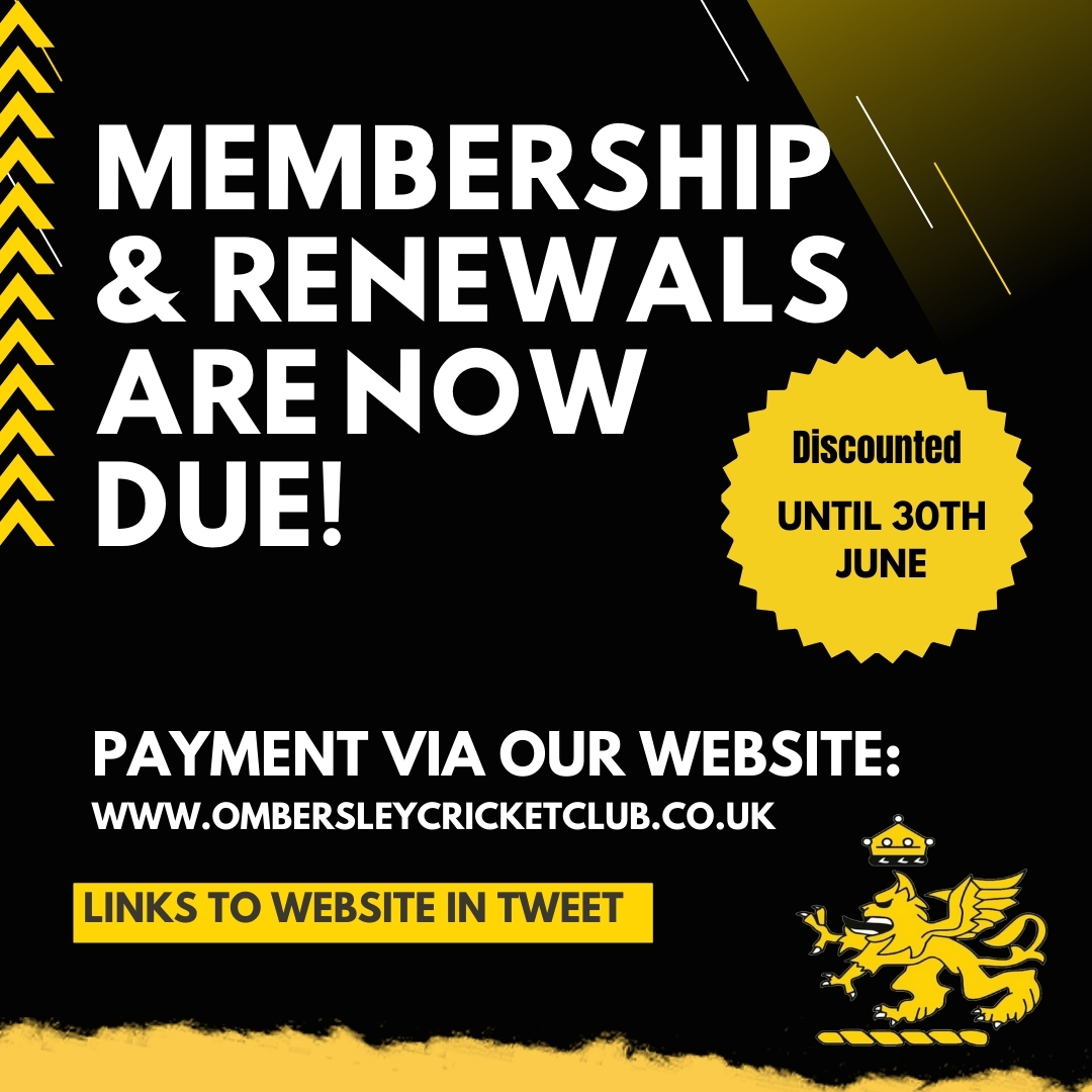 ⁉️ Members and players have you renewed your membership yet? 

Discounted until 30th June 2024 and you can choose to pay by a 4 monthly payment option.

Just head over to our website by clicking on the link below and pay. It's that easy! 

Pay here 👉 pitchero.com/clubs/ombersle…