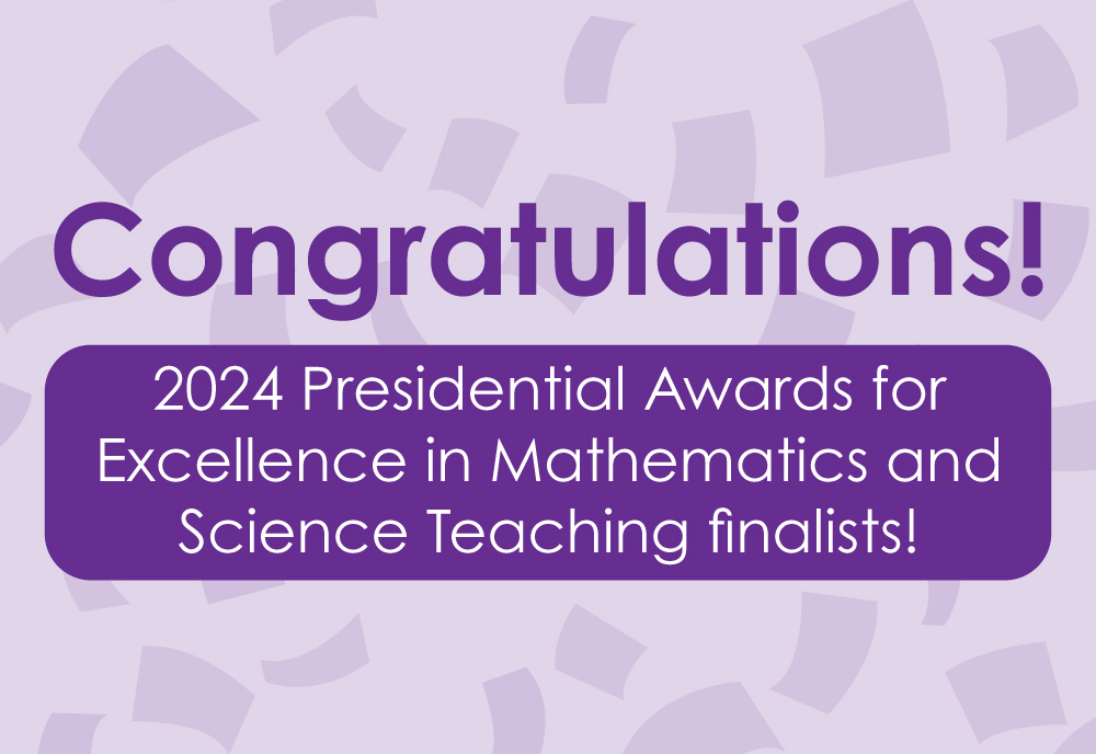 Two teachers in our region are finalists for the 2024 Presidential Awards for Excellence in Mathematics and Science Teaching! Congratulations to Mary Ellen Kanthack (science) at Brookwood Middle School and Rhonda Veroeven (science) at Glacier Creek Middle School!