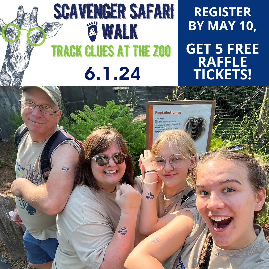 BCFMichigan's tweet image. Don't miss our premier FUNdraising scavenger hunt event at the Detroit Zoo June 1! Register by May 10 and get 5 free "choose your own" raffle tickets! Visit interland3.donorperfect.net/weblink/weblin… to join the fun!