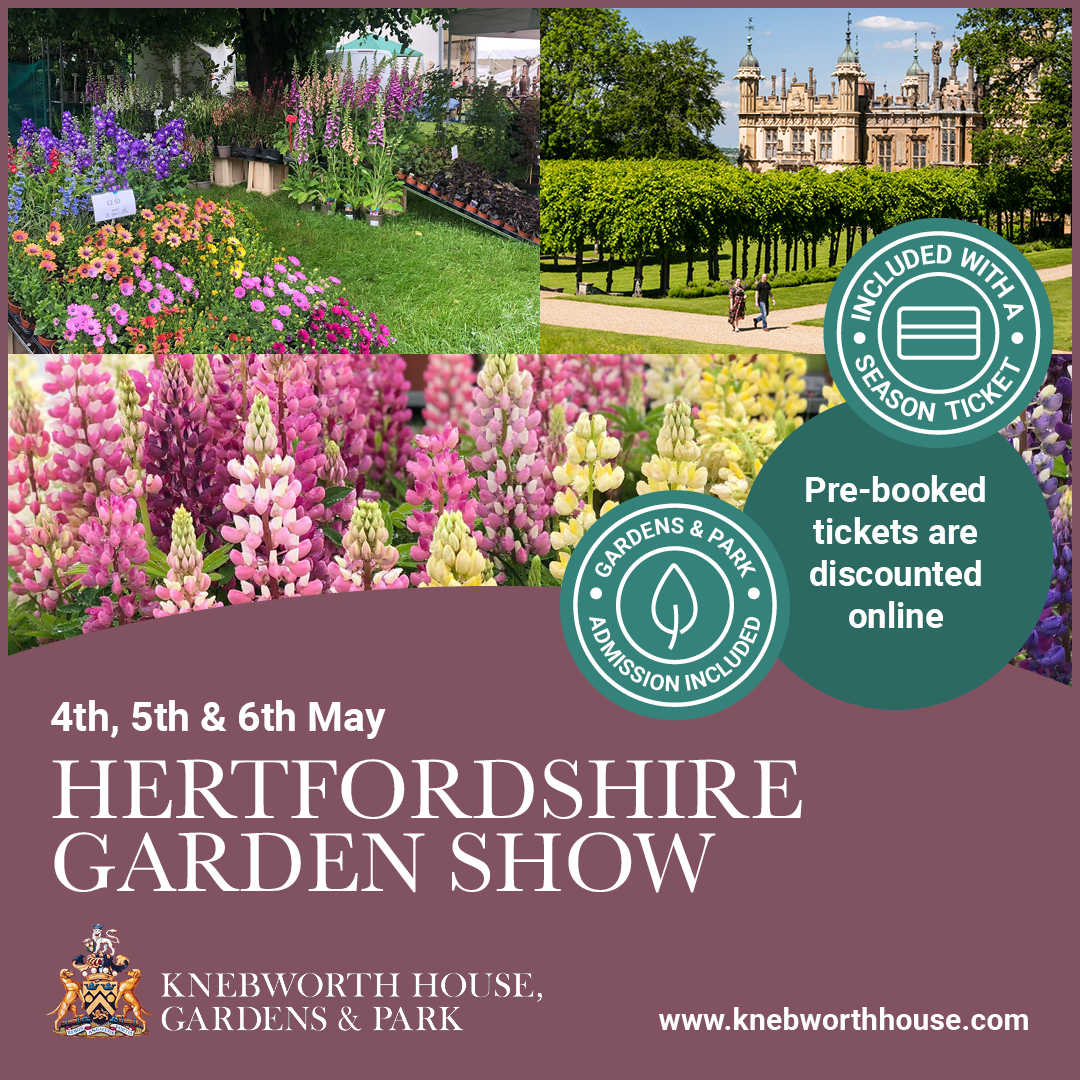 The Hertfordshire Garden Show is coming up this Bank Holiday weekend! 🌻🌷⛲ Be sure to pre-book tickets at our online discounted rate - knebworthhouse.digitickets.co.uk/event-tickets/…