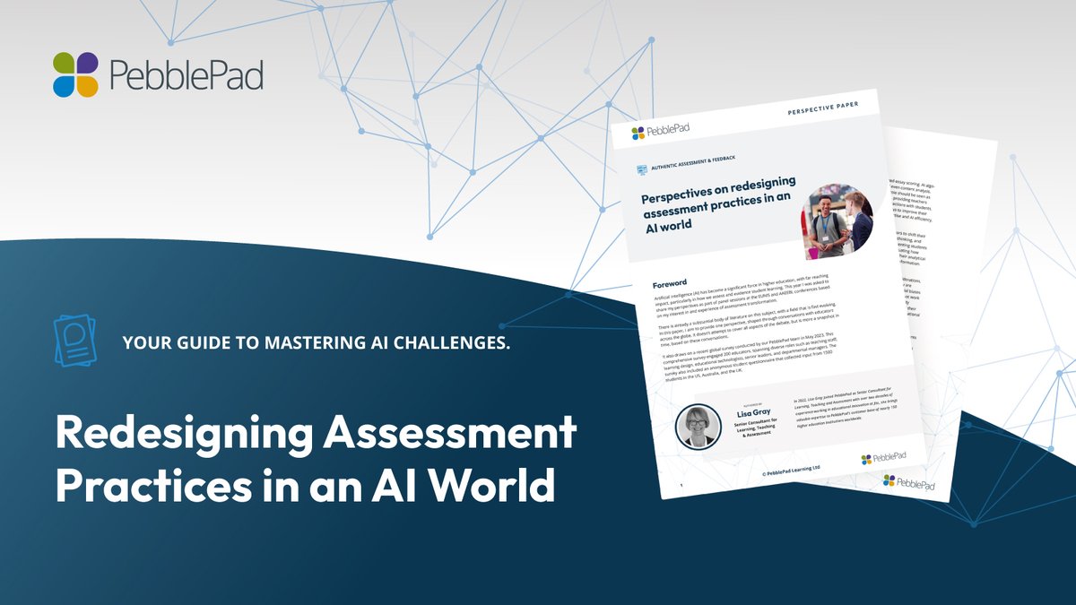 🔍 Interested in Exploring AI's Influence on Assessments? Our Latest Paper Offers Worldwide Insights and Practical Guidance. ✨Download it here: hubs.ly/Q02tMHZ60 #AIinLearning #EdLeaders #Assessment