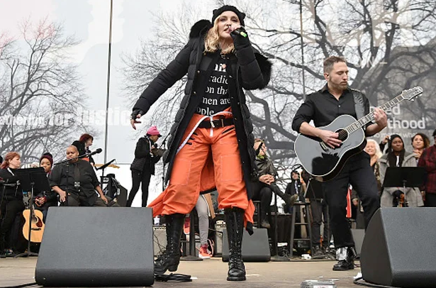 Madonna told a crowd of thousands at the Women’s March on Washington in January 2017 that she had 'thought an awful lot about blowing up the White House.' What's with her? She's always talking about blowing something or someone. 🤣🤣 What is your opinion on this?