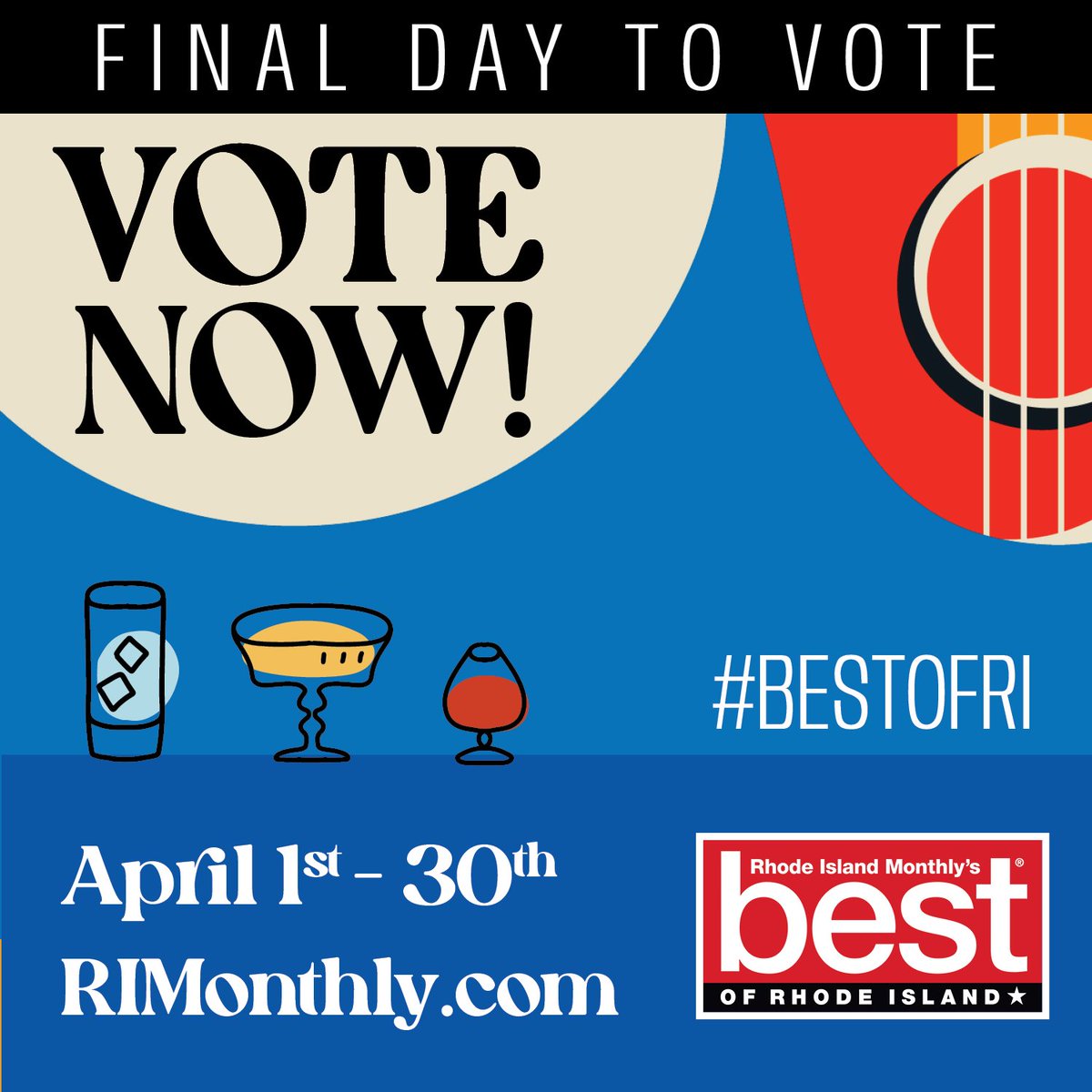 Today is the FINAL day to cast your vote! ⏰Don't miss out on the chance to make your voice heard. ✨#RIMonthly #401Love #BestofRI
rimonthly.com/vote/#//