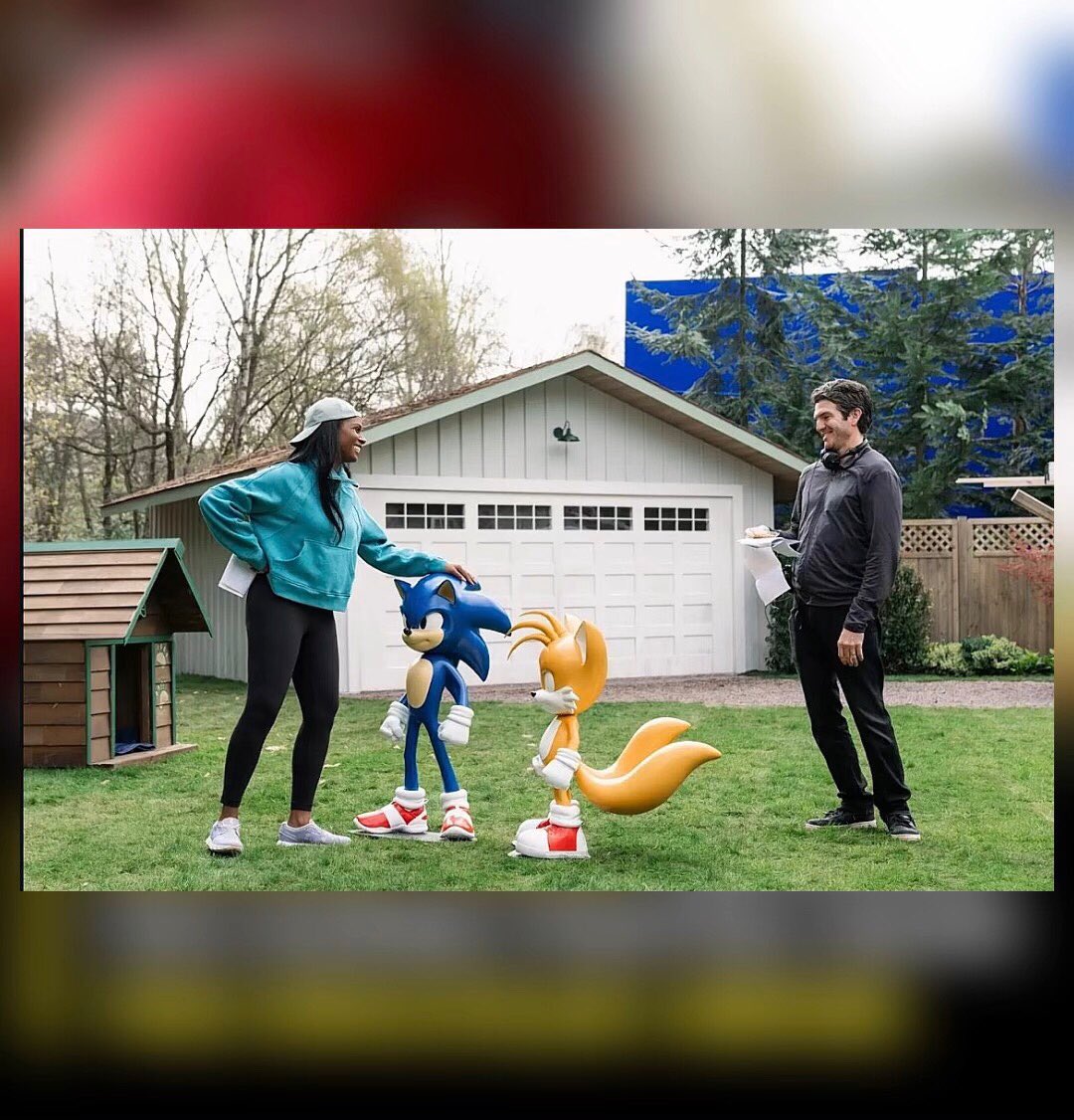 Brand new behind the scenes photos from the #knuckles series while filming in April - June 2023 has been released 👀🔥🥊 #Knucklesseries #knucklesshow #sonicmovie #SonicMovie3 #sonicnews