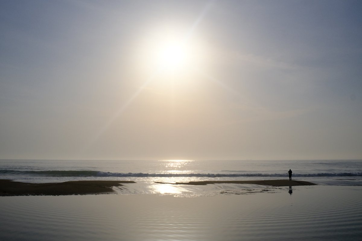 朝の海辺
神々しいです

#fineartphotography 
#豊間海岸
#海 
#xe4