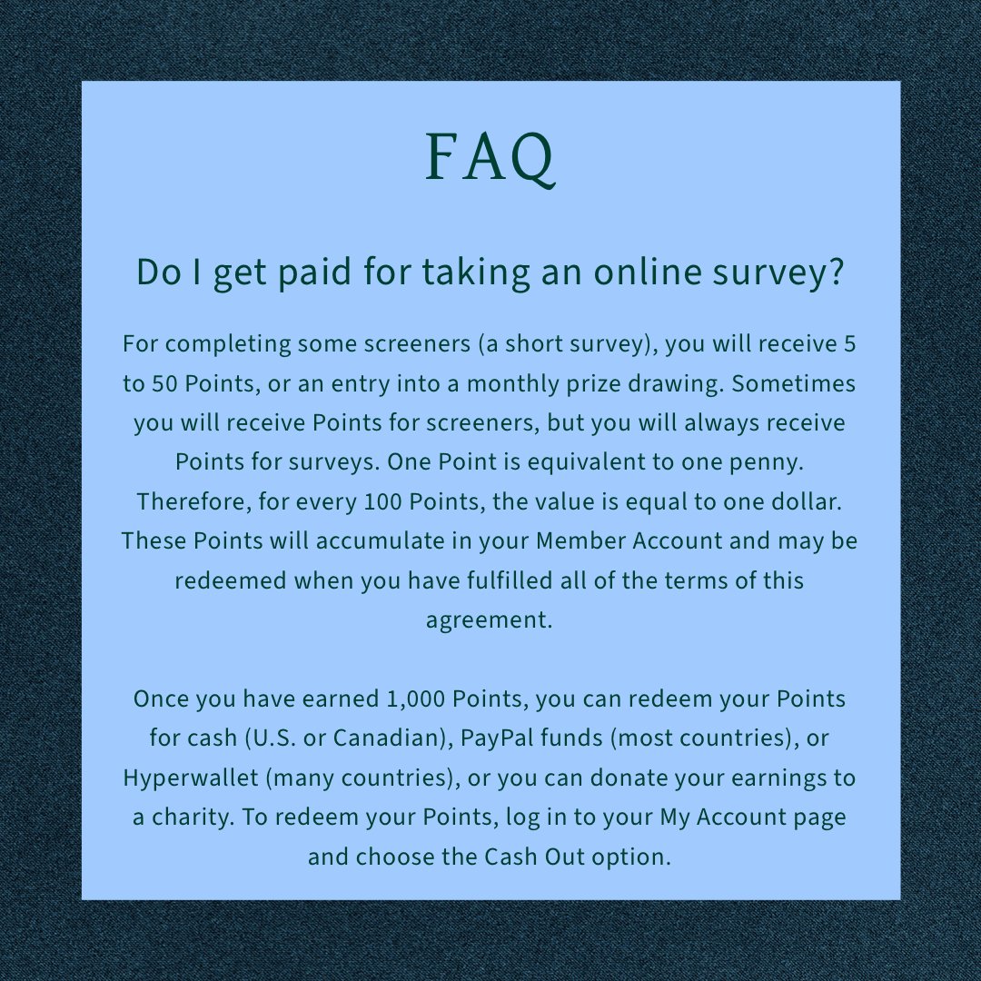 FAQ: Do I get paid for taking an online survey? #acop #americanconsumeropinion #surveysformoney #surveys #faq #information #sidehustles #onlinesidehustles