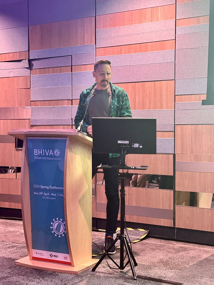 Brilliant Daron Oram presents on #HIVConfident charter that aims to Increasing employee HIV knowledge, Improving employee attitudes towards people with HIV, tackling stigma and discrimination within their organisation, & providing a way to report stigma or discrimination #BHIVA24