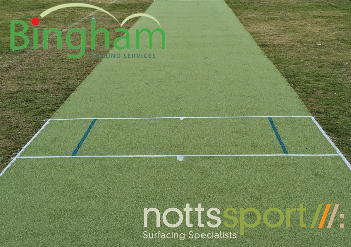 NGU NottsBase High-Performance #Cricket🏏 pitch supplied by @BinghamGround for @CrescentCricket, Aberdeenshire! The NottsBase product incorporates unique technology beneath the surface that controls pace & bounce, this gives the wicket its renowned enhanced level of consistency.