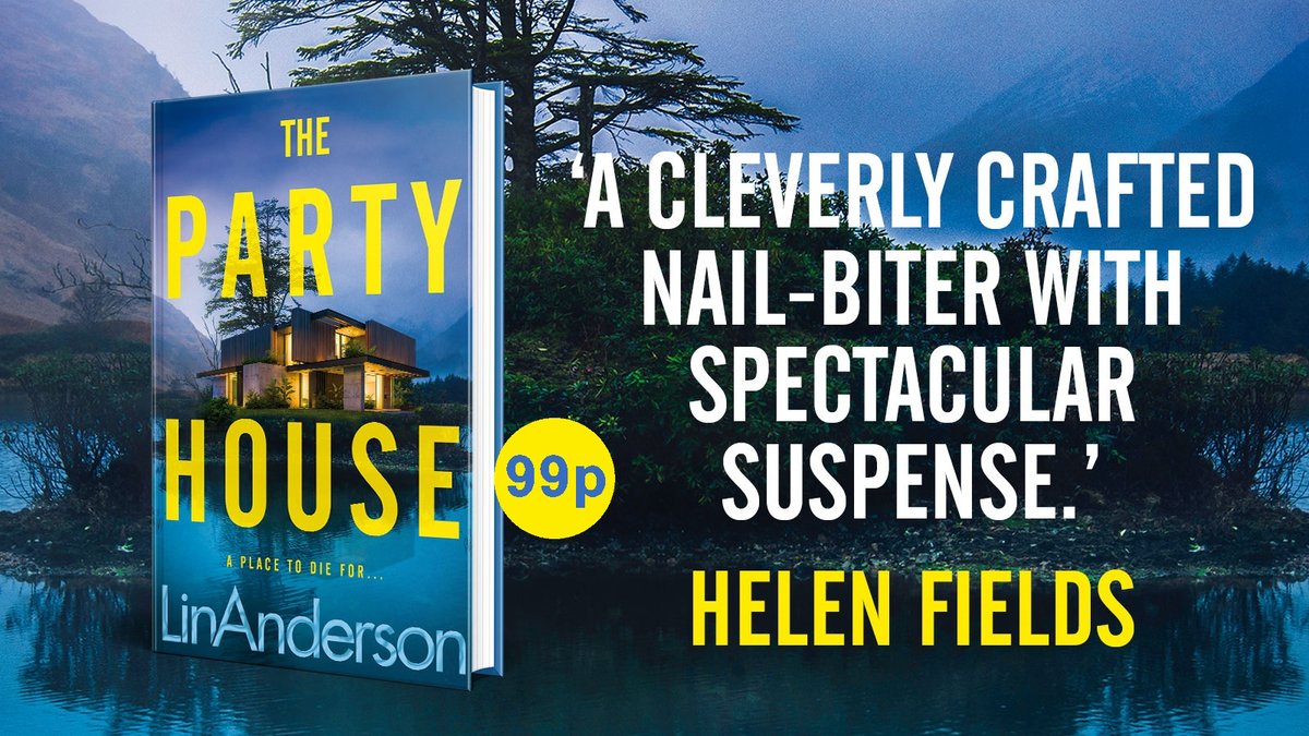 😍Kindle Deal😍 99p - THE PARTY HOUSE - 'A cleverly crafted nail-biter with spectacular suspense.' ... Helen Fields viewbook.at/ThePartyHouse #CrimeFiction #Thriller #ThePartyHouse #PartyHouseBook #LinAnderson