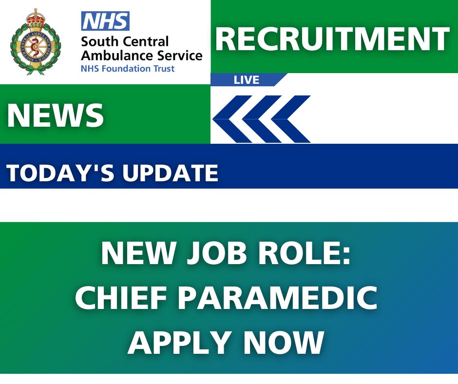 Our new Chief Paramedic will have a challenging yet rewarding opportunity by reporting directly to the Chief Executive Officer to be a visible, vibrant, and inspiring leader. Advert closes: 19 May 2024 23:59 Apply now: scasjobs.co.uk/vacancies/#!/j…