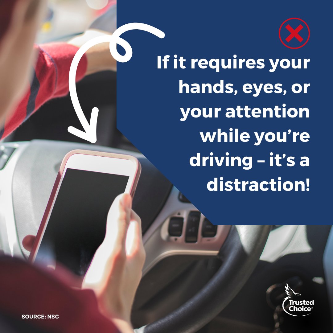 You need your eyes, hands, and attention to drive safely!  #SafeDriving #EyesOnTheRoad #HandsOnTheWheel #DistractedDriving #DriveSafe #RoadSafety #SafeDrivingTips #StayAlert #TrafficSafety #DriveResponsibly