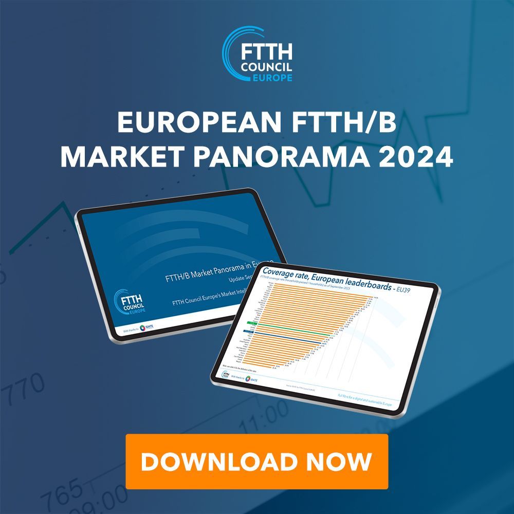 The Market Intelligence Committee of the FTTH Council Europe to present you the most recent version of its flagship report, the FTTH/B Market Panorama. Download it now to learn more about the latest developments in the European fibre optic market ➡️ buff.ly/3Qox3xO