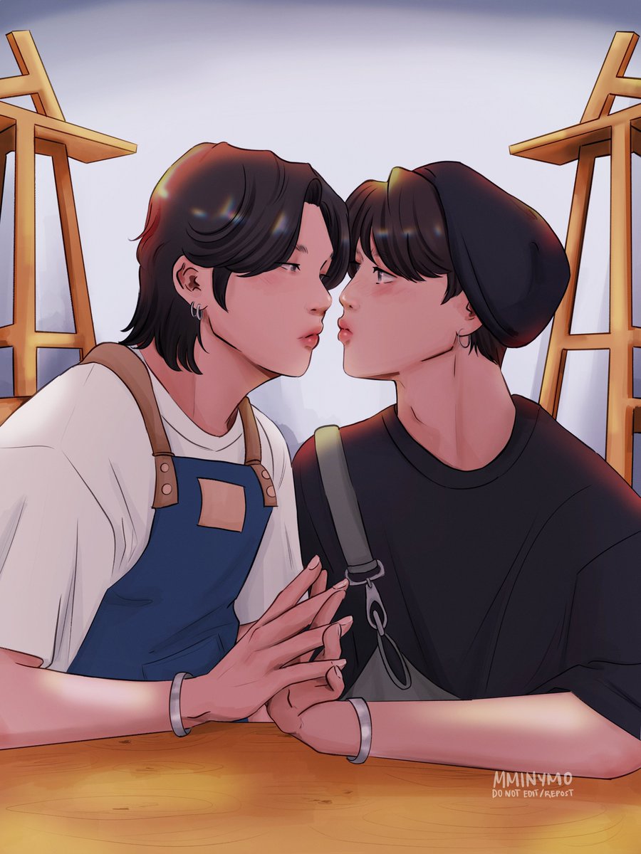 smitten 🥰 🐱🐣 my piece for @yoonmin_zine #yoonmin