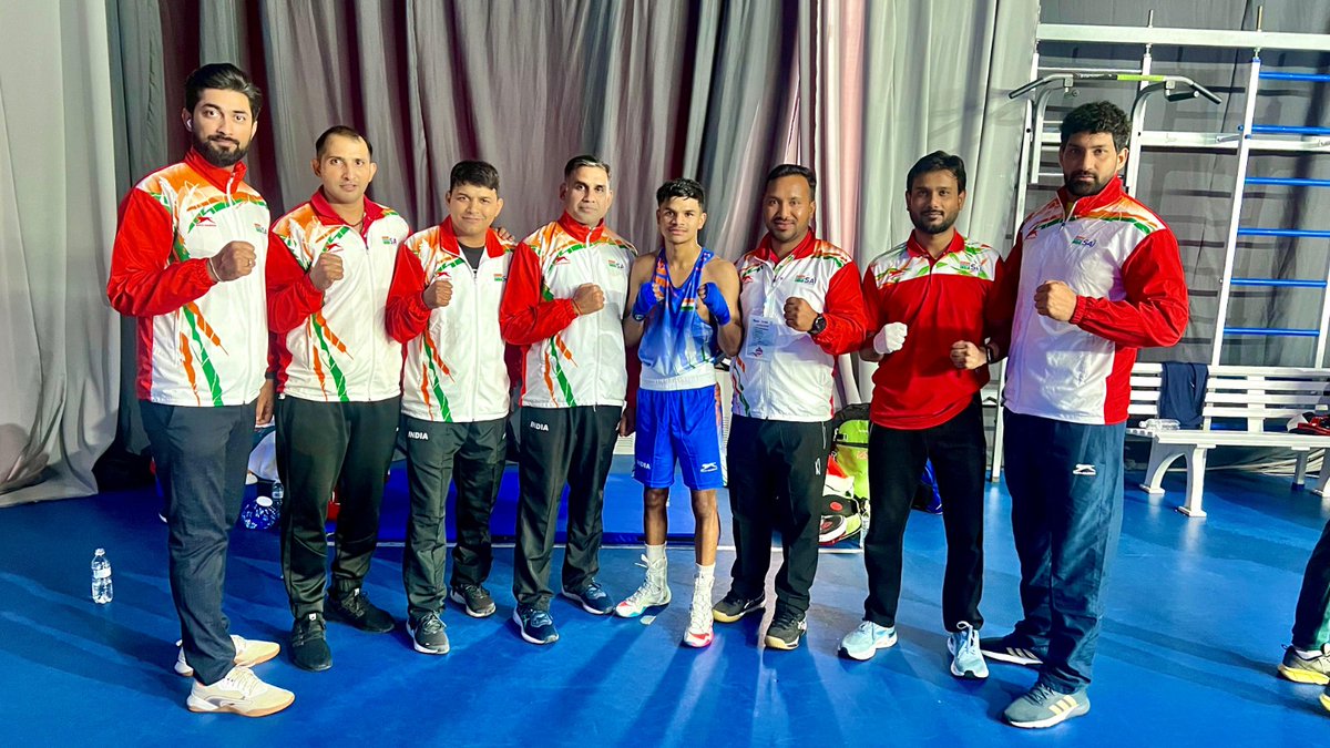 Indian pugilists 🥊 assured 9️⃣ more medals at ASBC U22 Youth Men and Women Asian Boxing championship as they secured victories in QFs on day 3‼️ India has assured 7 medals in men's section and 4 medals in women's section so far. #indianboxing #asbcu22 #asianboxingchampionship