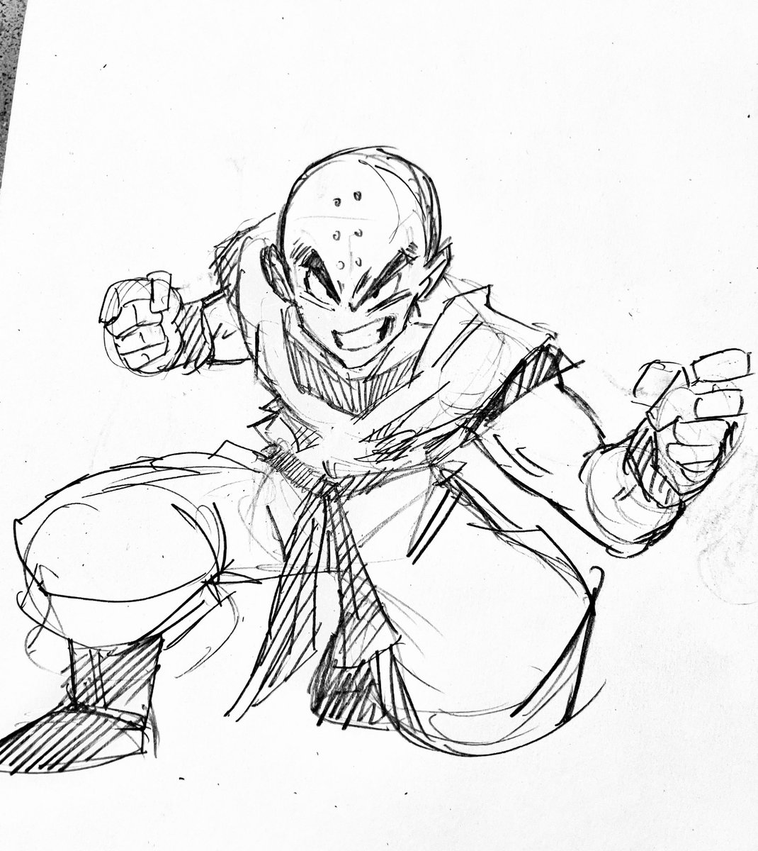 Krillin sketch 
#krillin #dragonballz #dbz #traditionalart