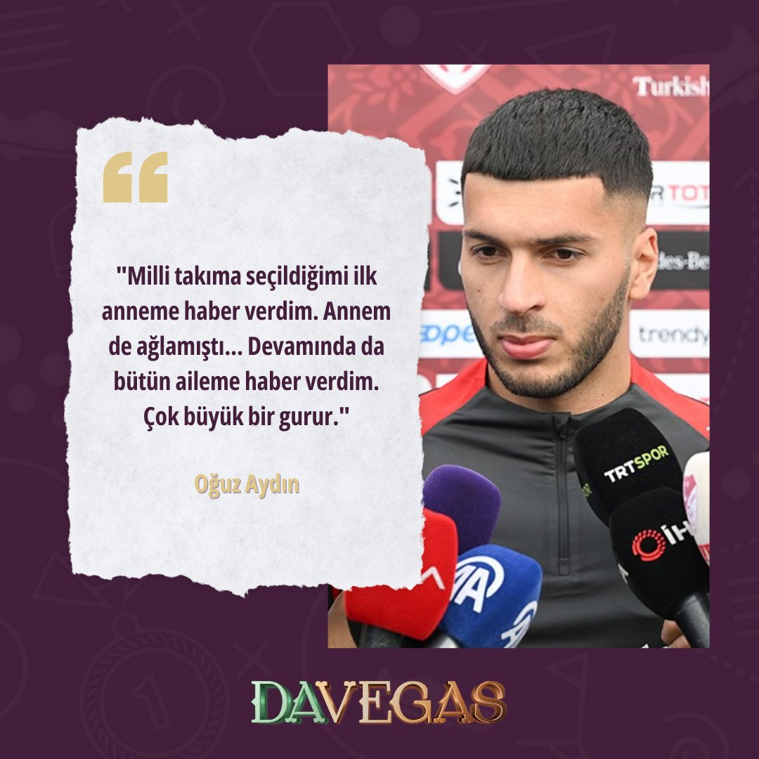 🎙 Alanyaspor forması giyen Oğuz Aydın, milli takıma seçildiğini ilk başta ailesine haber verdiğini ve büyük gurur duyduğunu açıkladı. Futboldaki son gelişmeleri #Davegas'la takip et, habersiz kalma! Davegas Giriş: bit.ly/3TaG3Jd