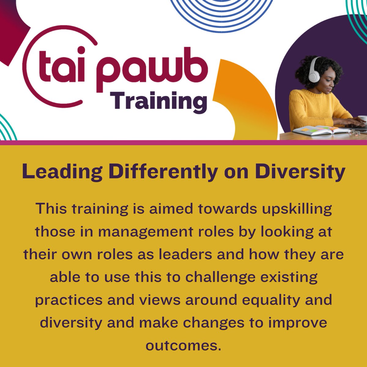 #TrainingTuesday Are you looking to upskill your management team and how they lead on diversity and equality? If you are interested in buying-in this training, please contact us on info@taipawb.org