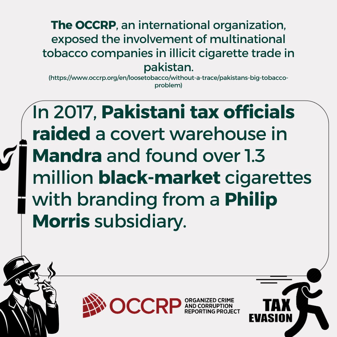 Tax evasion by PMI and BAT is draining Pakistan's coffers of vital funds. @FBRSpokesperson, it's time to crack down on these tobacco giants and ensure they pay their fair share. #Pak_Loss567Billion