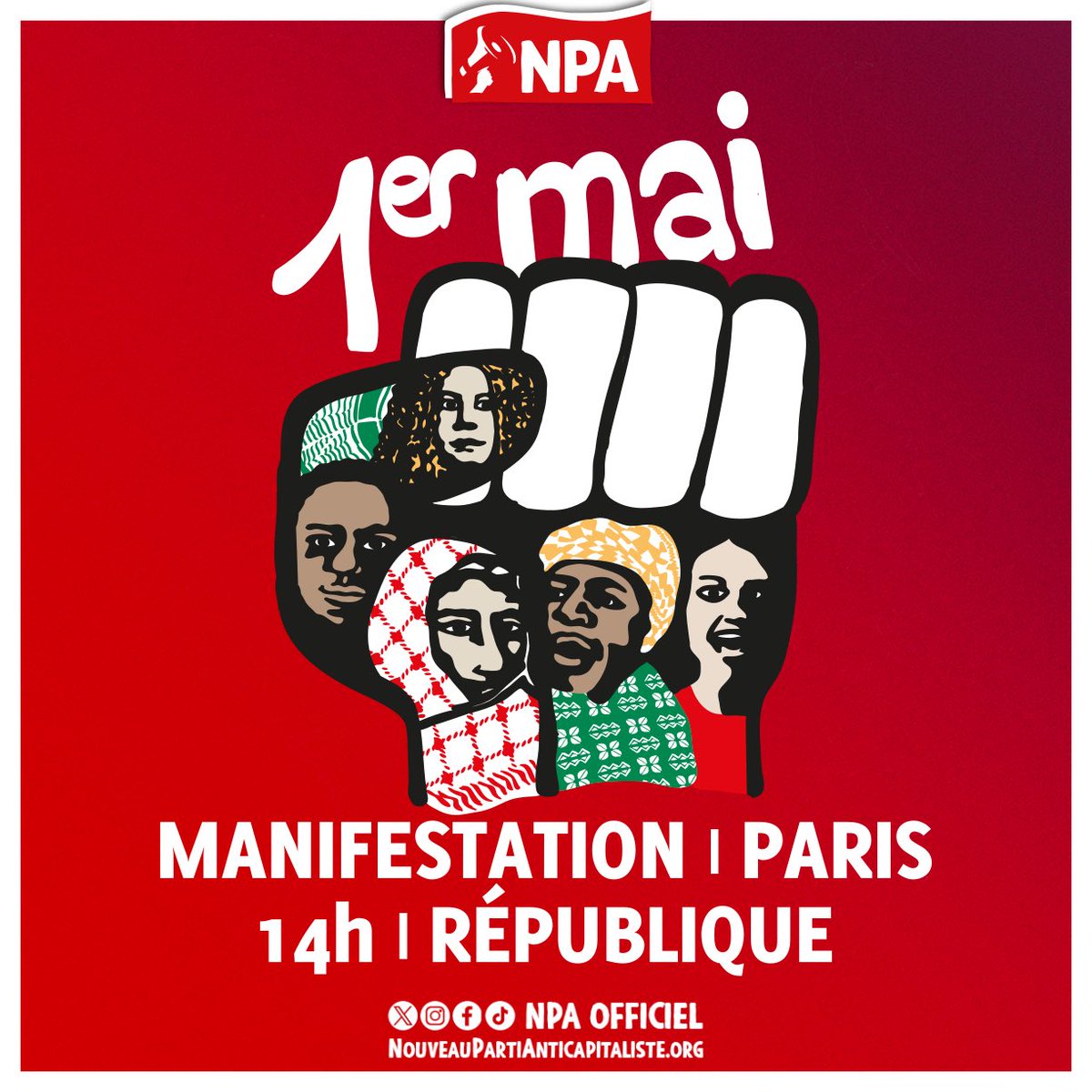 Pour un 1er mai anticapitaliste et internationaliste ! Départ de la manif à 14h à République !