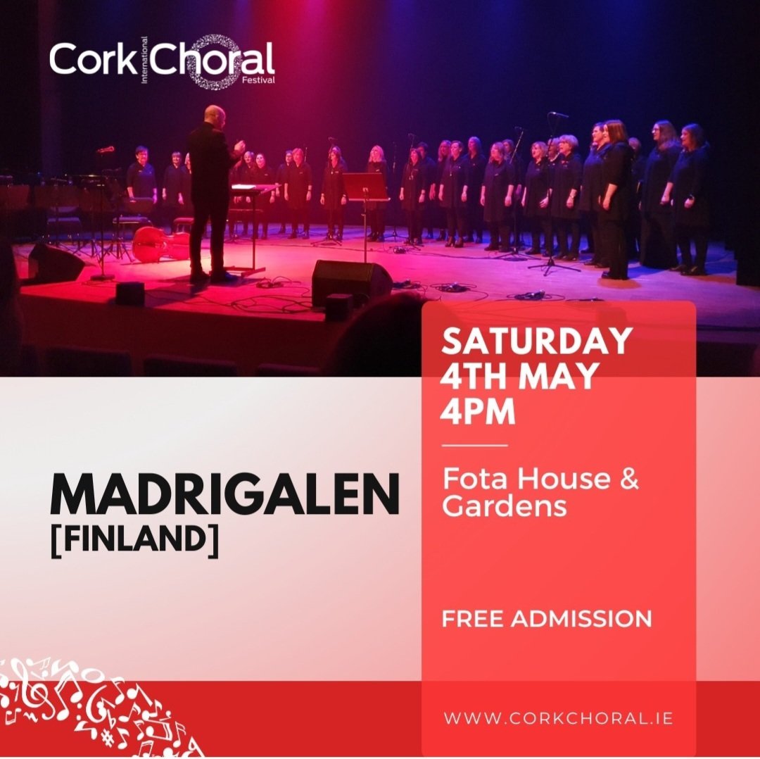 We are delighted to be a part of the 2024 @corkchoralfest. Come down to Fota House this Saturday at 12pm & 4pm for two beautiful performances from Iceland and Finland. Admission free but why not add on a tour of the house while you're here. Book on fotahouse.ie