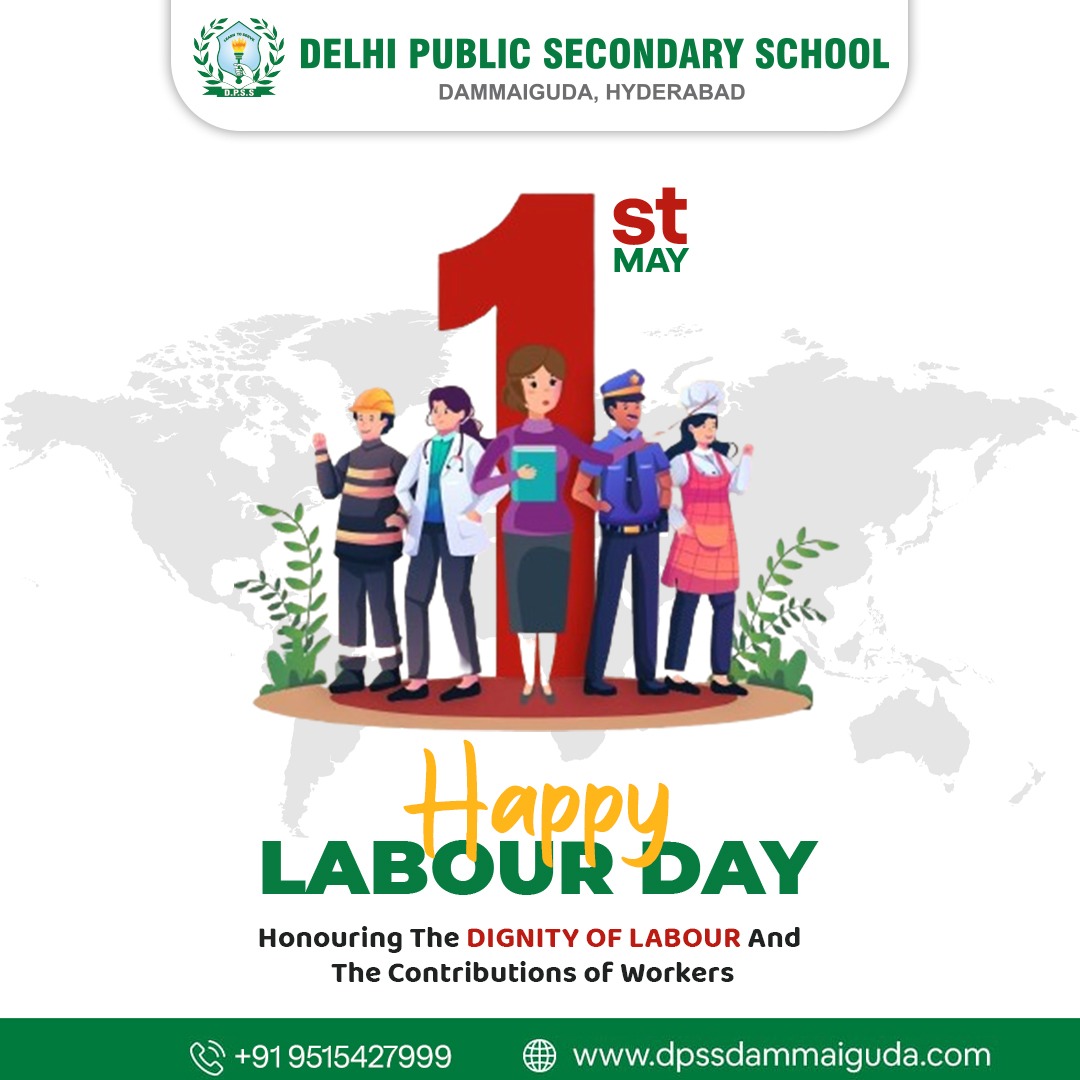 'Saluting the hard work that builds nations. Happy Labor Day!'
.
.

#laborday #workersday #BuildingNations #schools #dpsdammaiguda #Dammaiguda #DPSSchools #Hyderabad
