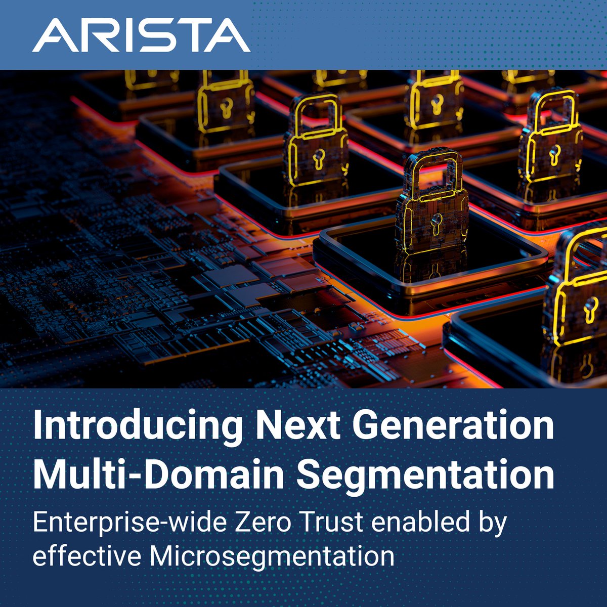 Today Arista launches next generation Multi-Domain Segmentation for Zero Trust Networking. Updates to Arista MSSⓇ (Multi-Domain Segmentation Service) address the challenge of creating a truly enterprise-wide zero trust network. Learn more here: bit.ly/3w6foEi…