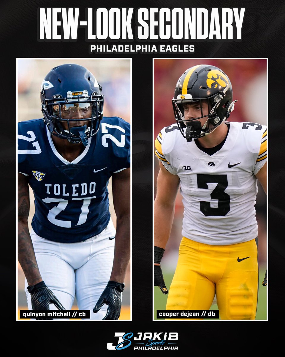 Daily reminder: the Eagles drafted Quinyon Mitchell and Cooper DeJean! 🦅