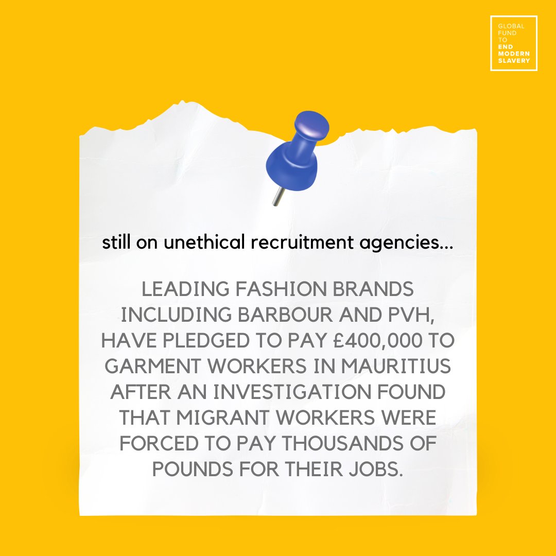 💡 How about this 👇🏽 

#GFEMS #EndModernSlavery #EndHumanTrafficking #EthicalRecruitment