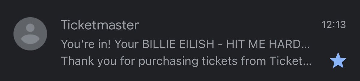 seeing billie next year again thank god that sale went well😭😭😭😭