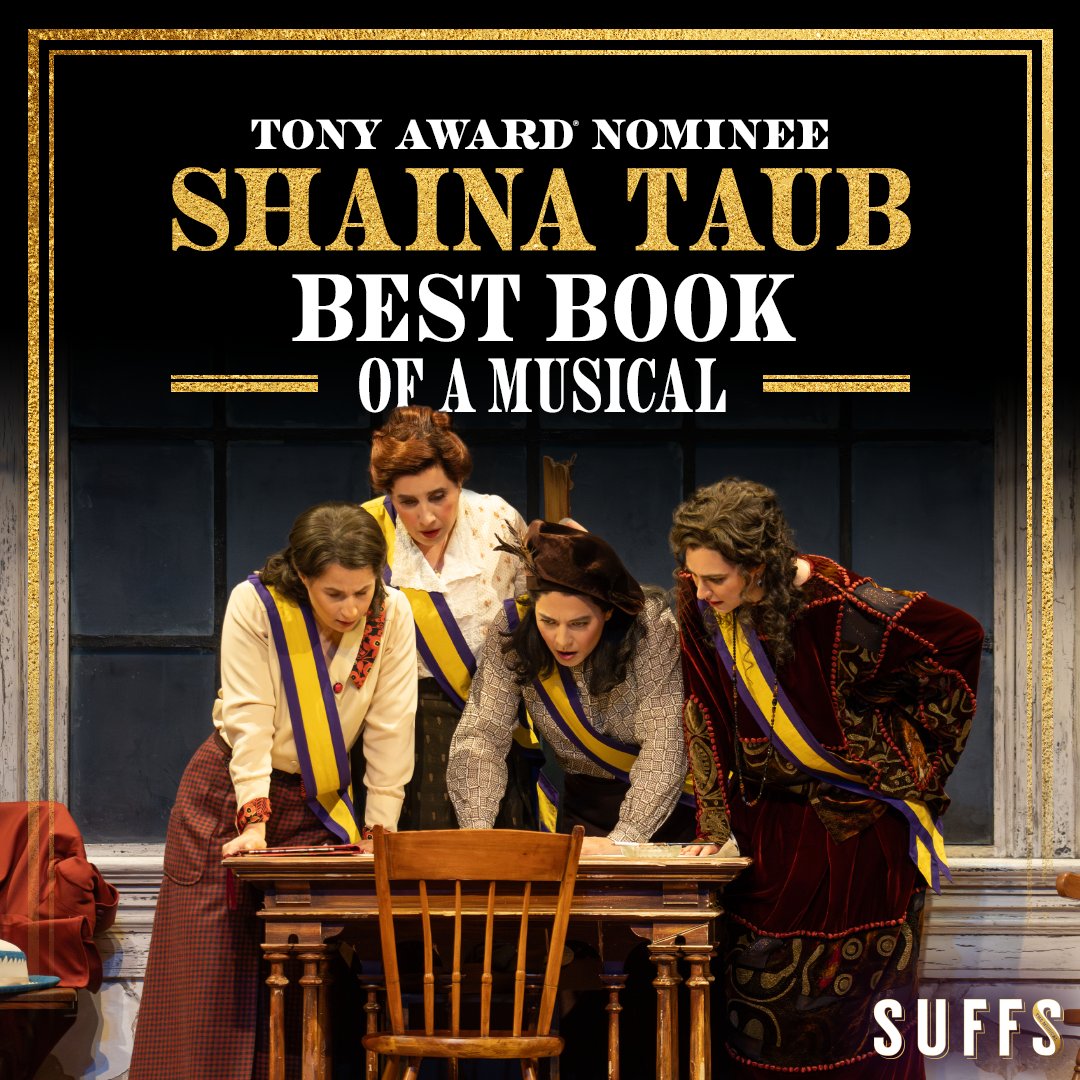 SuffsMusical's tweet photo. Congratulations to Shaina Taub on her Tony Award®️ Nomination for Best Book of a Musical! #SuffsMusical #TonyAwards https://t.co/SWsjU5ddXB