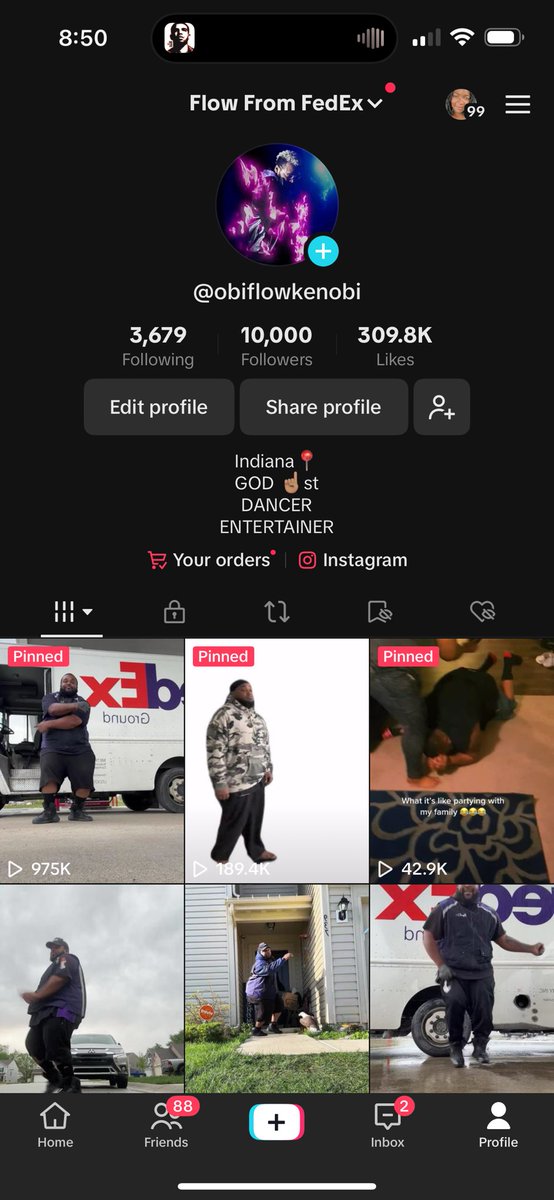 Broke 10k followers on TikTok and my video is on its way to 1milli 😭
#FeelingBlessed