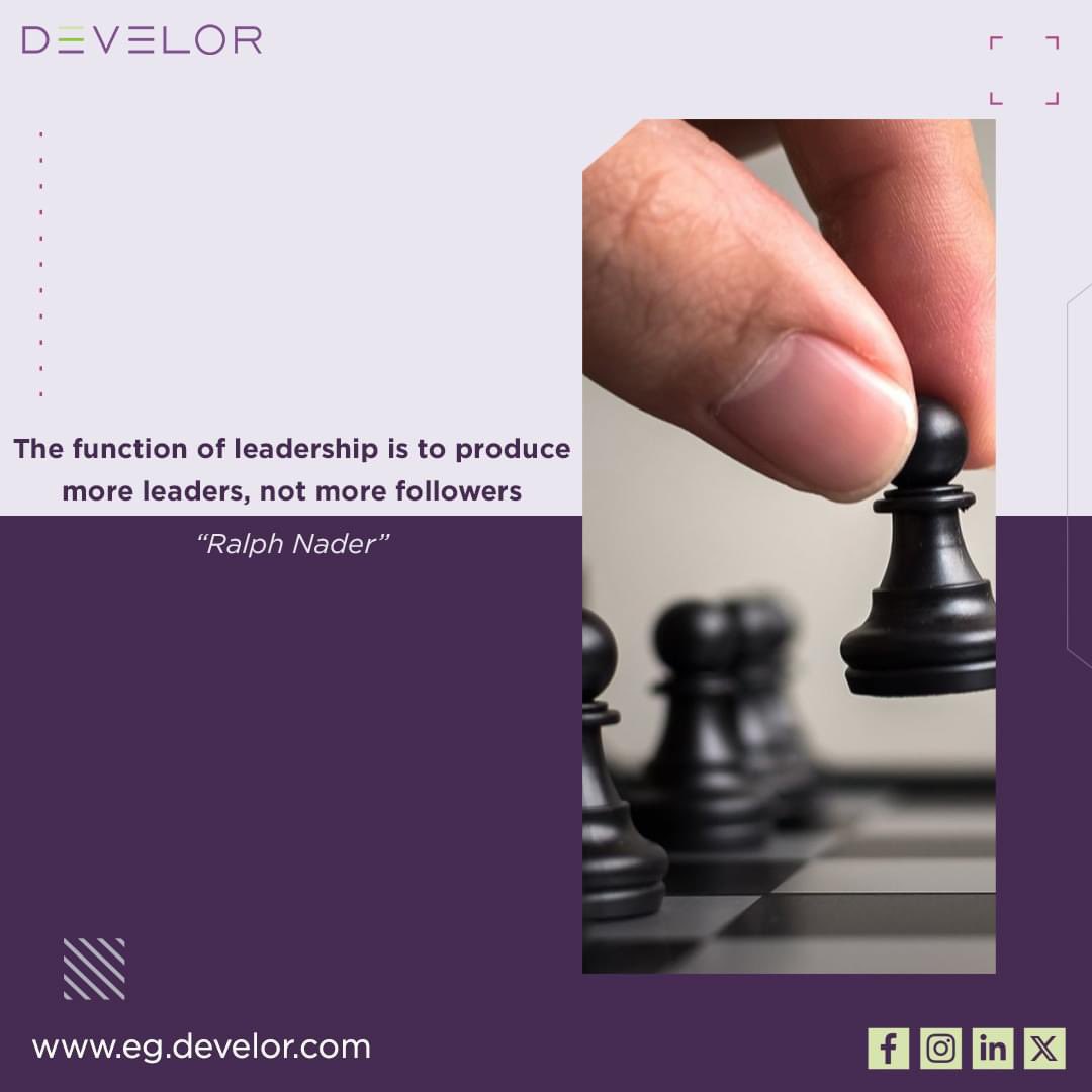 The essence of leadership lies in nurturing others to become leaders themselves.

#LeadershipDevelopment #EmpowerOthers #LeadByExample #futureleadership #quotes #develor