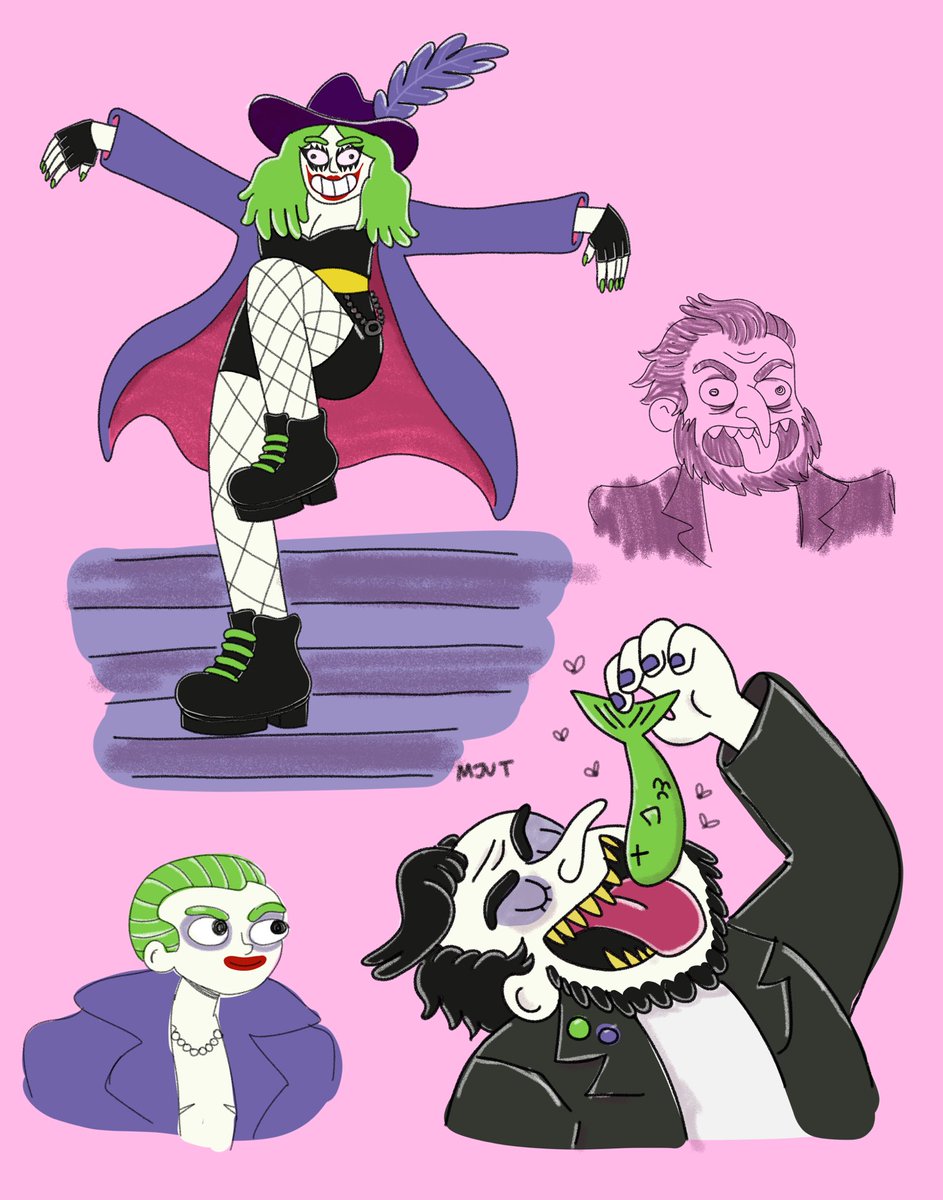 The People’s Joker definitely lives up to the hype. I think I got a crush on The Penguin. Here’s some doodles.