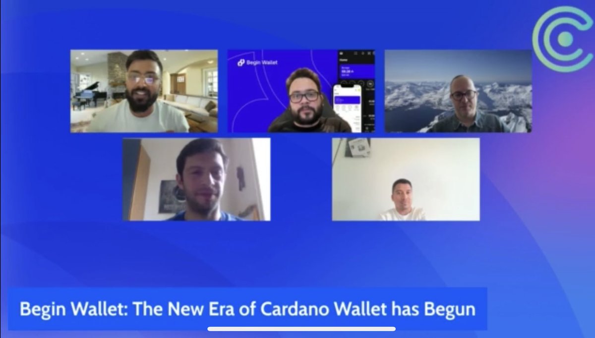 The New Era of Cardano Wallet has Begun - @BeginWallet , Great Live Stream by @CardanoSpot !