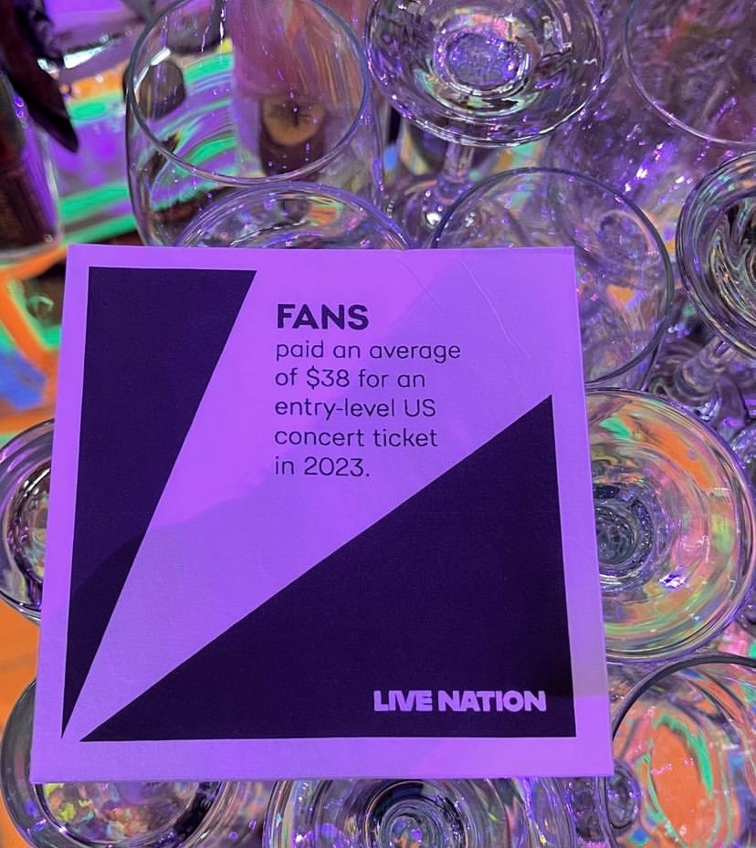 So @axios held two parties around WH Correspondent's Dinner week. Their cosponsor was Live Nation, which is under an antitrust investigation. And even the COCKTAIL NAPKINS were lobbying. prospect.org/power/2024-04-…