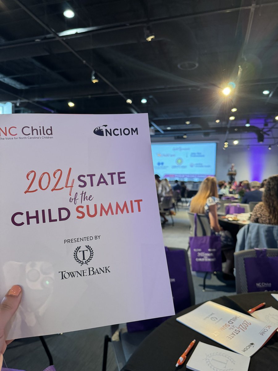 Excited to be in Raleigh today for the @ncchild 2024 State of the Child Summit! #childhealth #northcarolina #healthpolicy