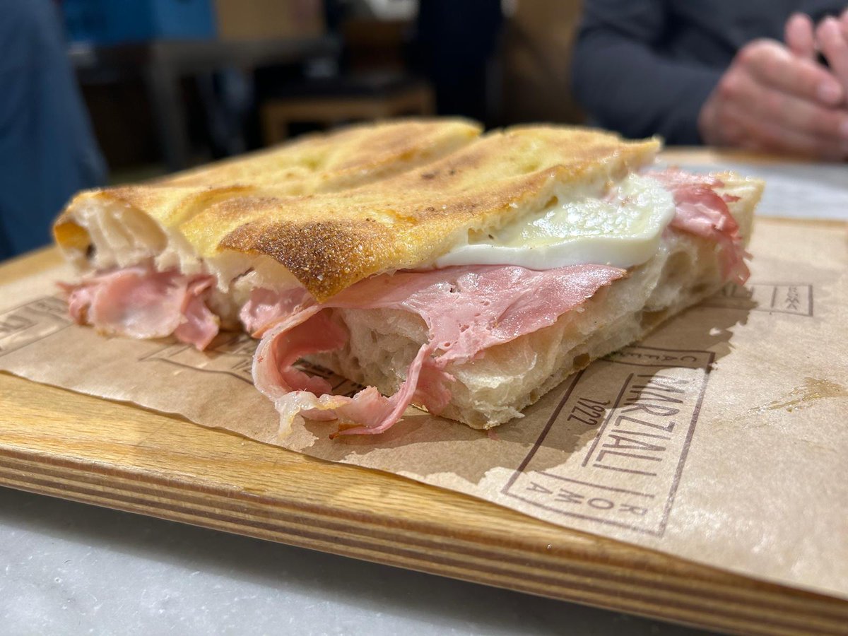 Panino at Marziali 1922 in Rome! Delicious! @marziali1922 #Italy #Travel #Rome #foodie