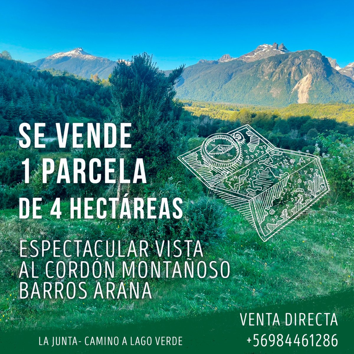 Rutas Patagónicas® 🚐 🏔️🏕️ Optimiza tu Estadía en #Patagonia 📌 Te invita a invertir en #LaJunta #RegionDeAysen #VentaDirecta i.mtr.cool/qynhshodft #CarreteraAustral #Inversion #CordonBarrosArana #LagoVerde #Plusvalia #PatagoniaChilena #Terrenos #Propiedades #BienesRaices👌