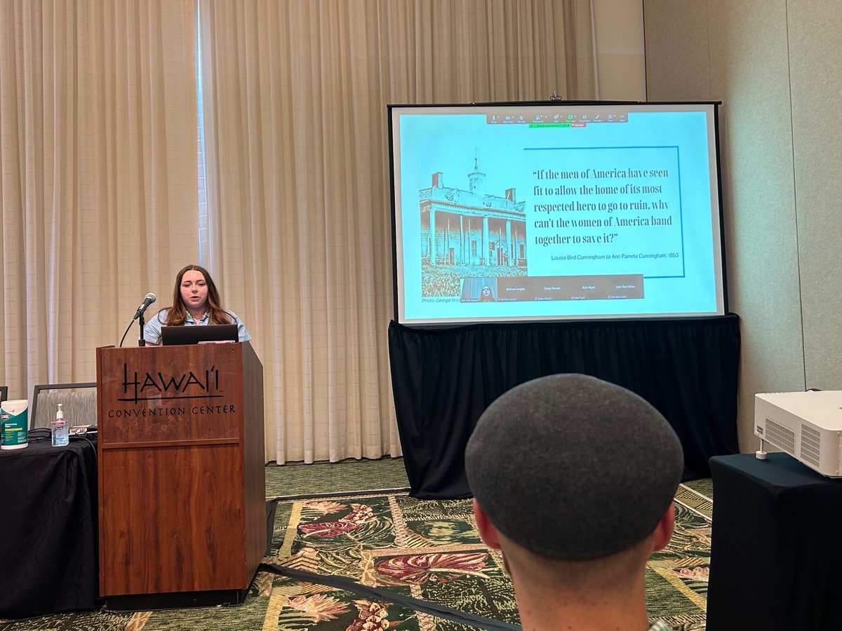 In “Housing the Past: Towards a Feminist Preservation of Civil Rights Memory” at #AAG2024, PhD Candidate Katrina Stack discussed historic home preservation and interpretation that focuses on care, going beyond material structure. @Kat_Geographic @theAAG @ArtsSciencesUT @SEDAAG4