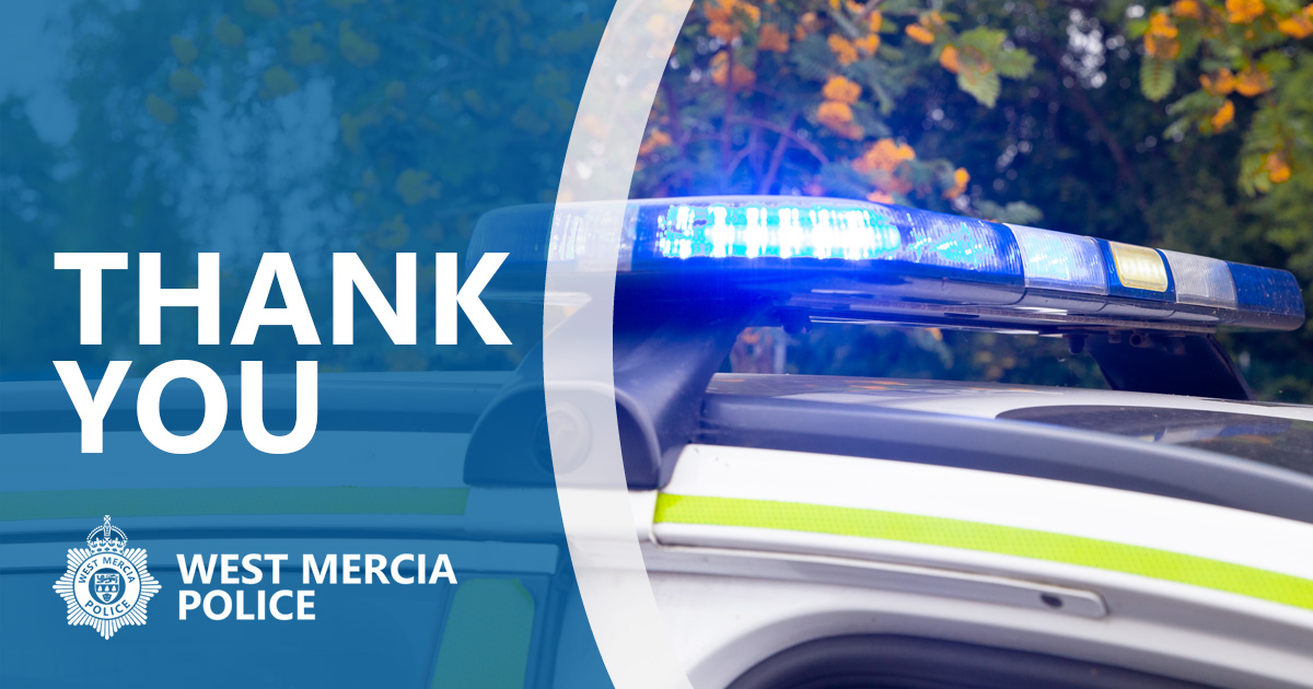 Following our appeal earlier today, a 38-year-old man with links to Malvern who was wanted on recall to prison has been arrested. Thanks to everyone who shared our appeal.